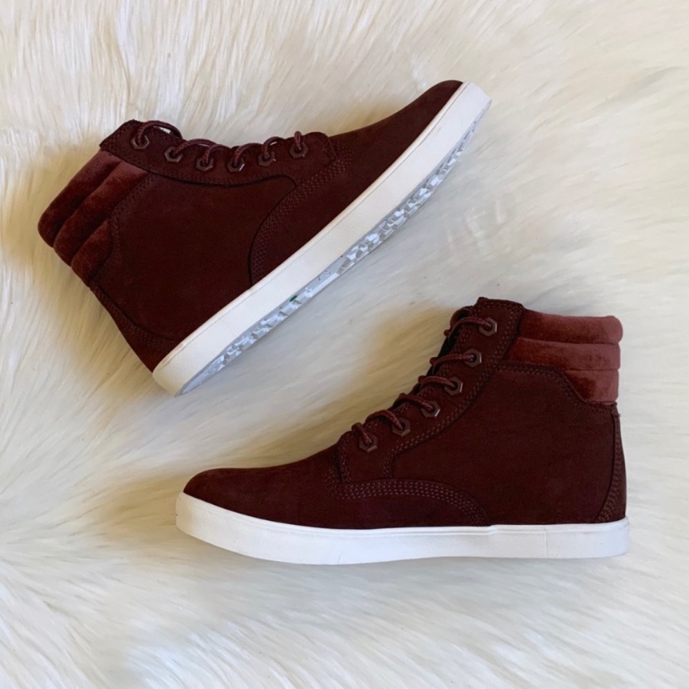 Timberland Burgundy Dausette Sneaker Boots - Picture 7 of 8